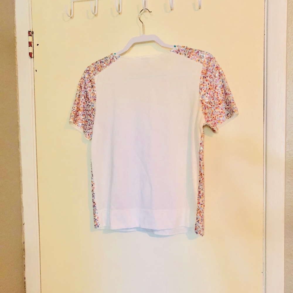 Multicolored Sequin J Crew Top - image 2